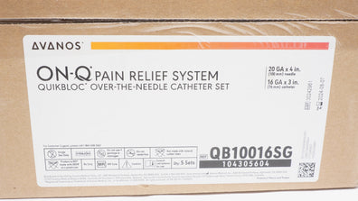 Avanos QB10016SGC On-Q Pain Relief System 20GA x 4In (x) - Box of 5